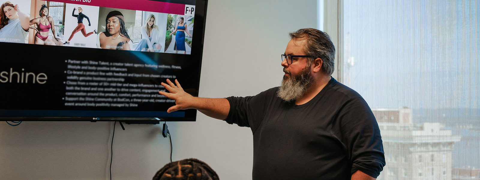 Jason Falls presenting an influence marketing strategy