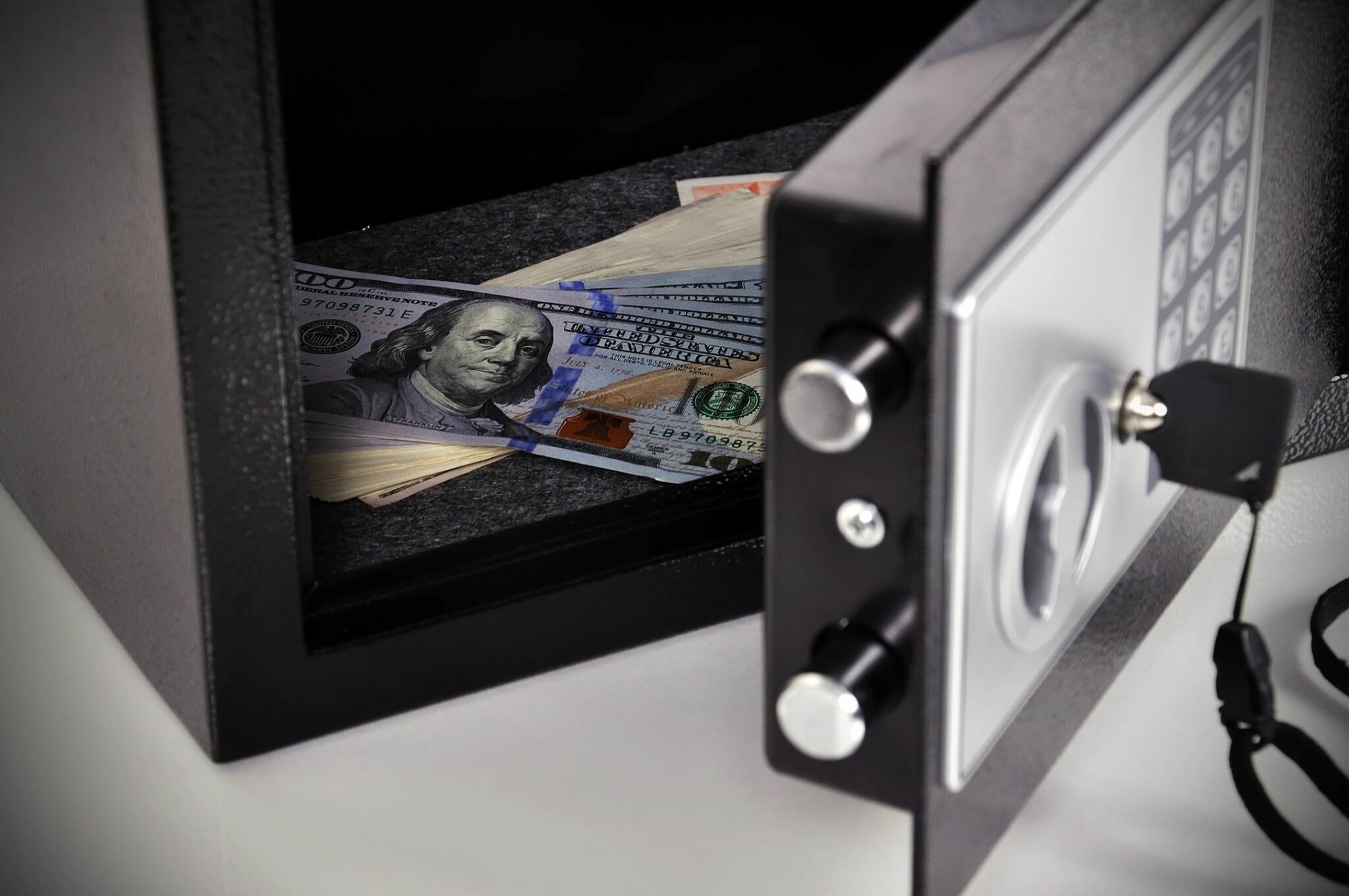 Money in a Safe