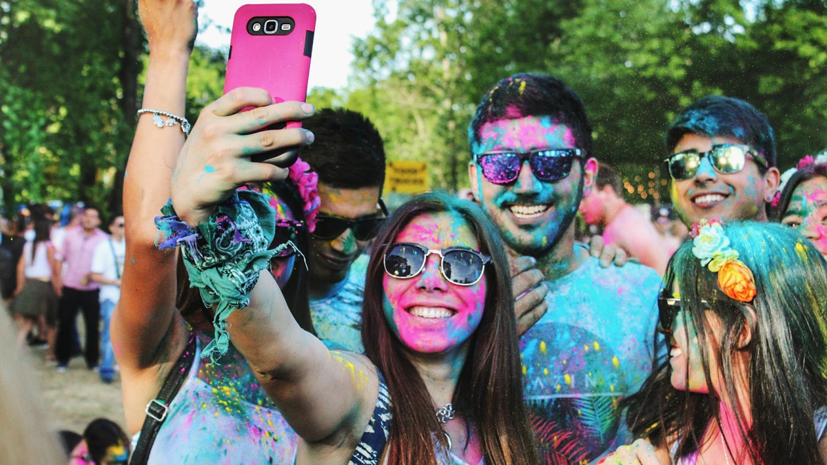 Influencer Taking a Selfie
