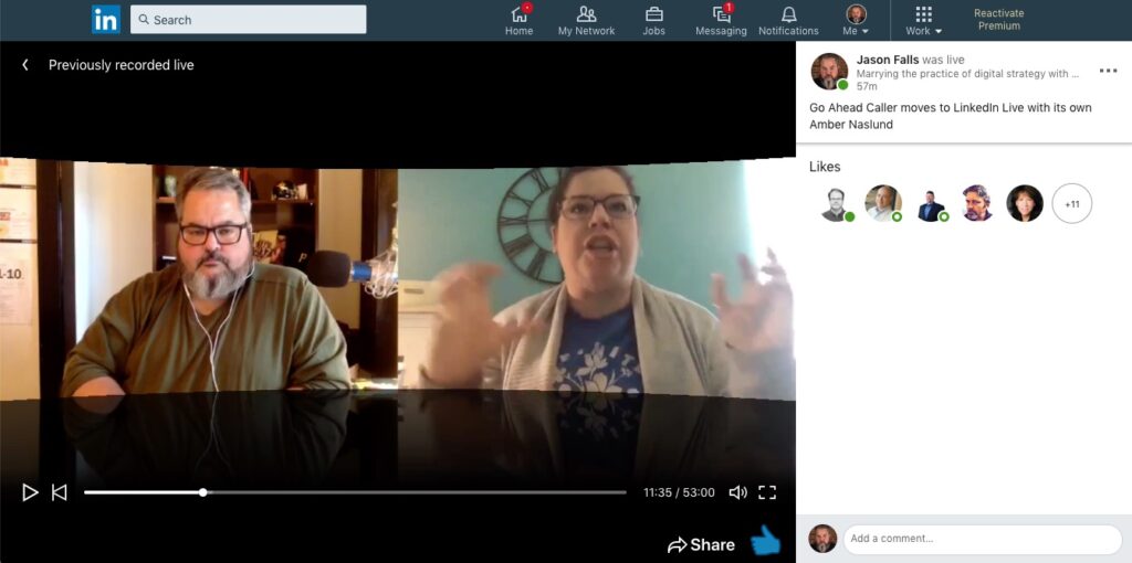 Amber Naslund and Jason Falls talk B2B content marketing