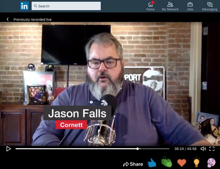 Jason Falls on his podcast Go Ahead Caller