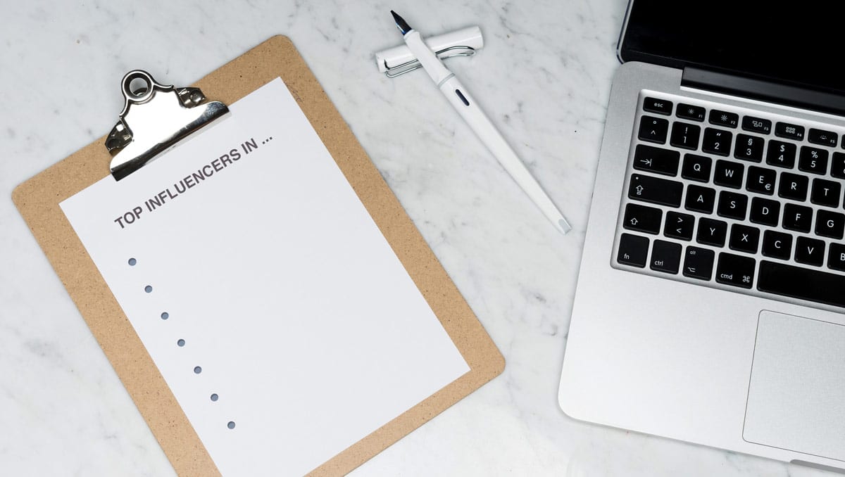 Lists of influencers