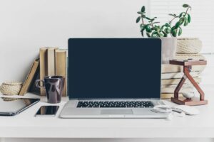 Blank laptop computer