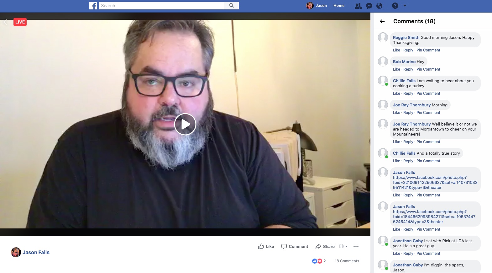 Jason Falls Talks Pop-Tarts and Thanksgiving