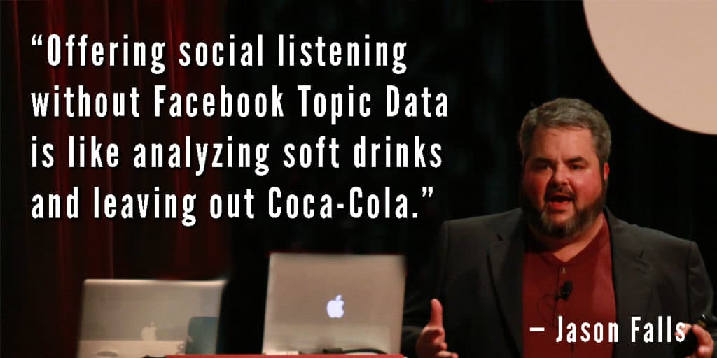 Facebook Topic Data is important for social listening
